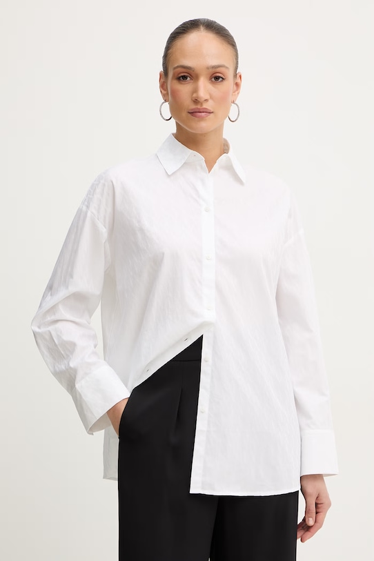 Armani Exchange koszula bawełniana bawełna biały XW001424.AF16631.NOS