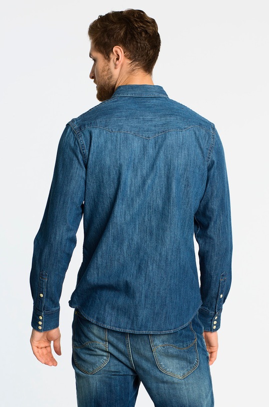 Wrangler - Koszula Western Indigo granatowy W5870O68E