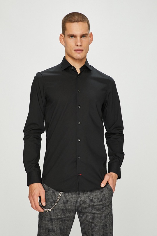 Tommy Hilfiger Tailored - Košile slim černá TT0TT01936