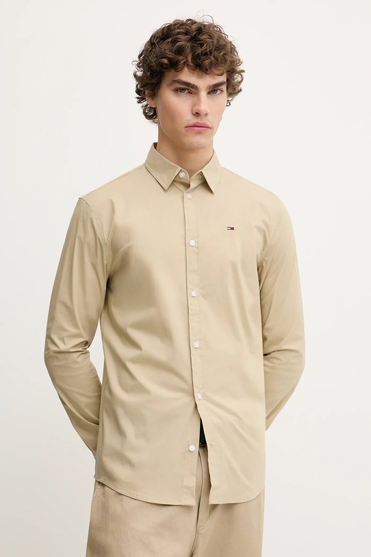 Tommy Jeans cămașă bej DM0DM04405