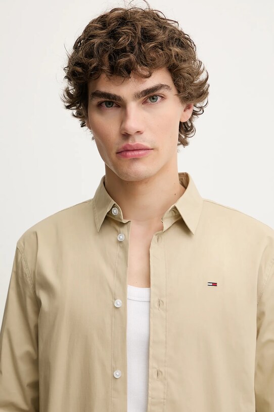 Tommy Jeans cămașă DM0DM04405 bej