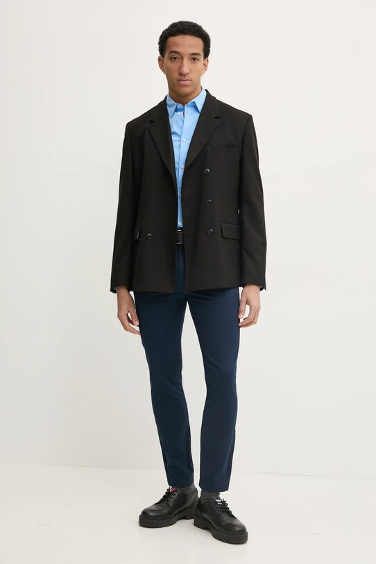 Košeľa Tommy Jeans DM0DM04405 modrá AA00