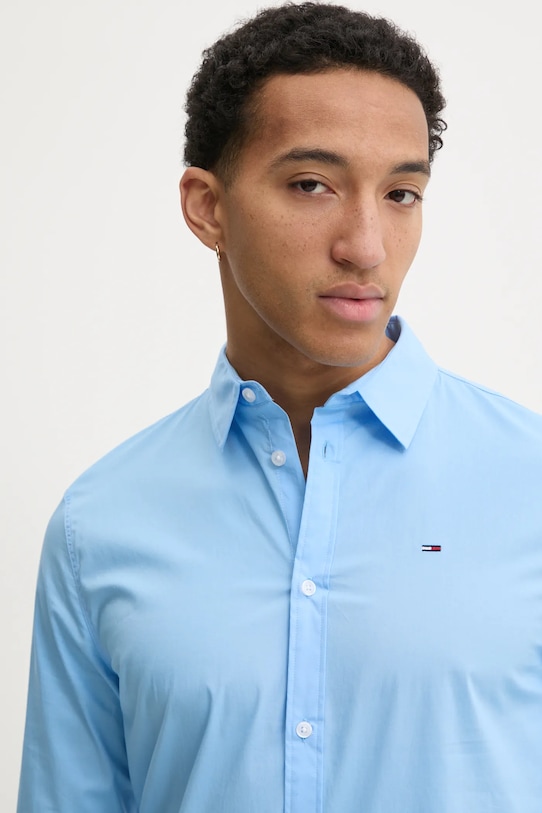 Košeľa Tommy Jeans modrá DM0DM04405