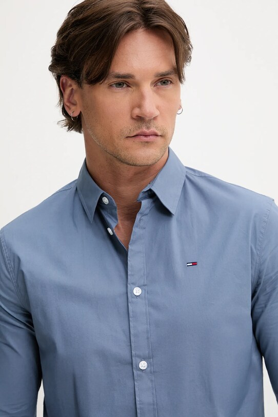 Tommy Jeans cămașă albastru DM0DM04405
