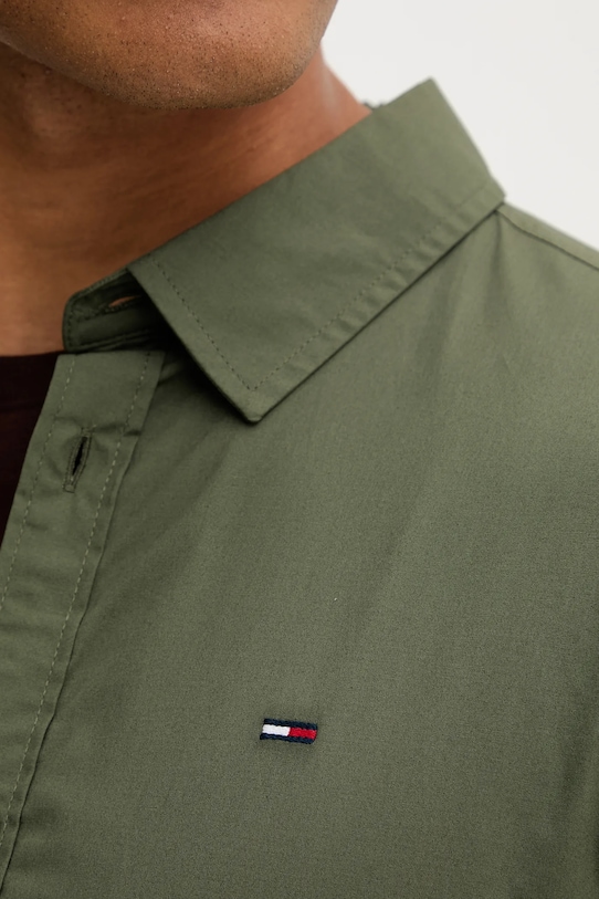 Košeľa Tommy Jeans DM0DM04405 zelená