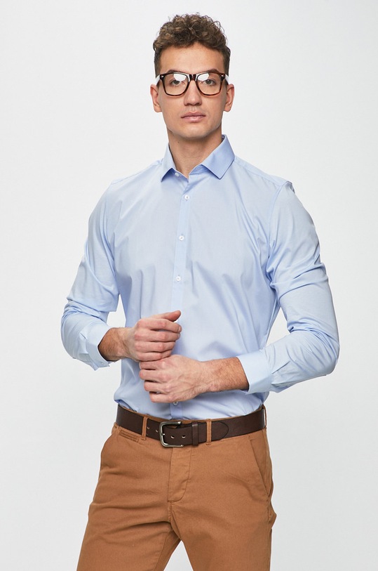 s. Oliver - Košeľa slim modrá 02.899.21.4465