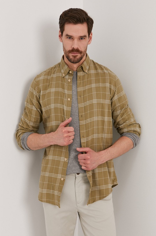 Selected Homme Koszula 16074464 zielony