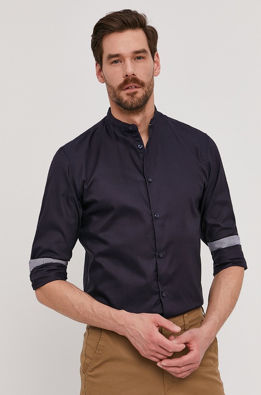 Selected Homme - Koszula bawełna granatowy 16075810