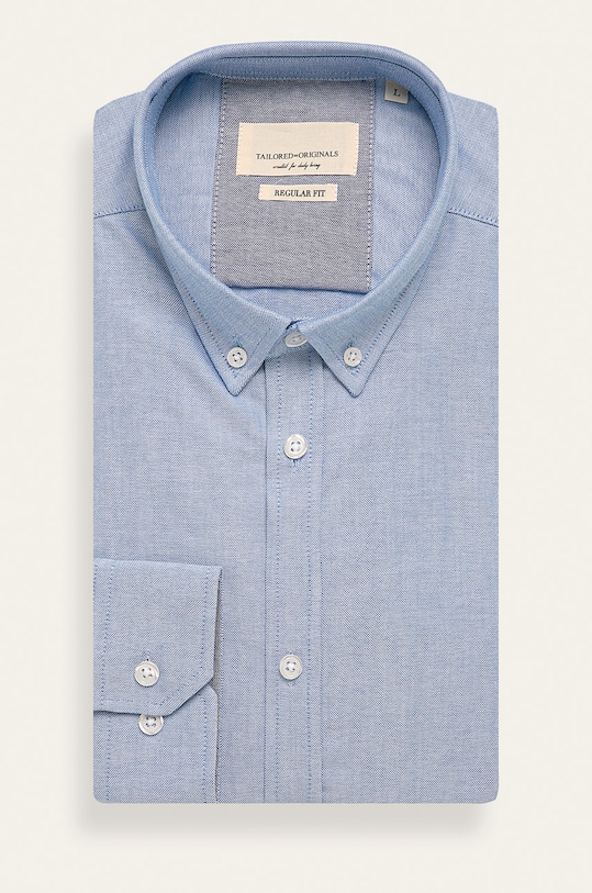 Tailored & Originals - Košeľa jednofarebný modrá 700005.791025