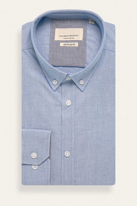 Tailored & Originals - Košeľa jednofarebný modrá 700005.791025