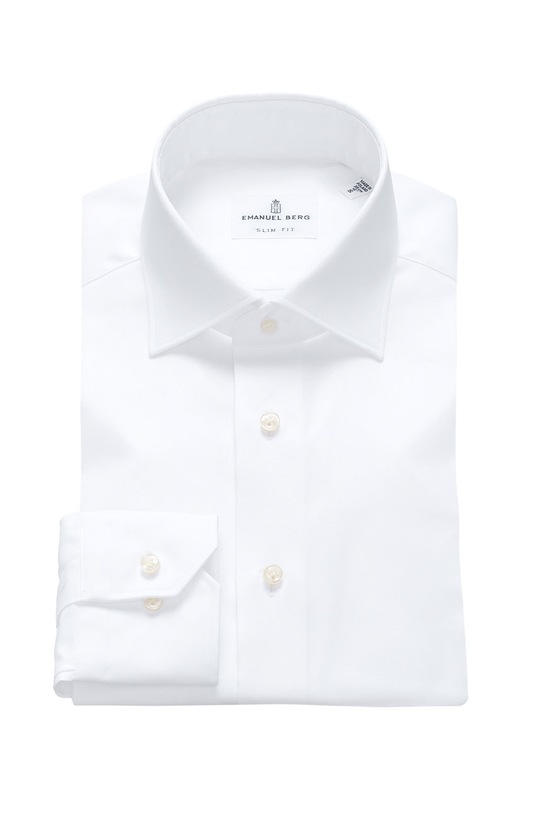 Emanuel Berg - Košile hladký bílá SF.MCR37.2.1735