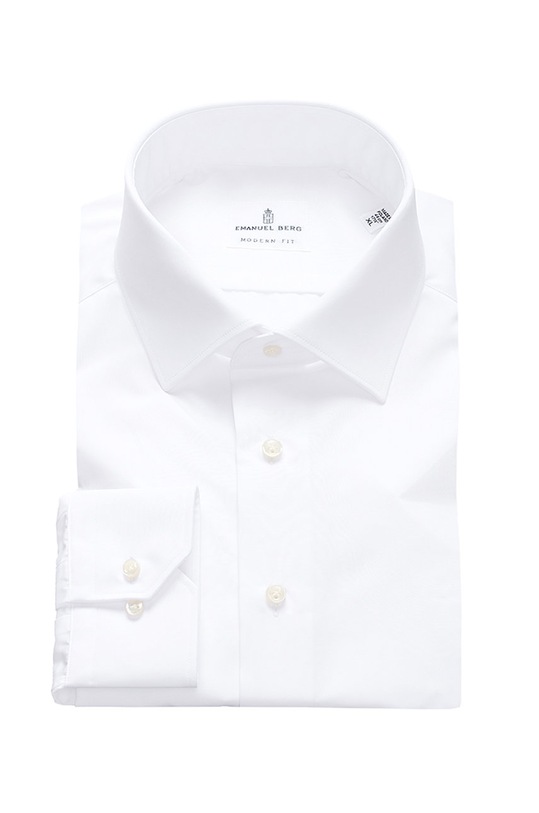 Emanuel Berg - Košile hladký bílá MF.MCR37.2.1701