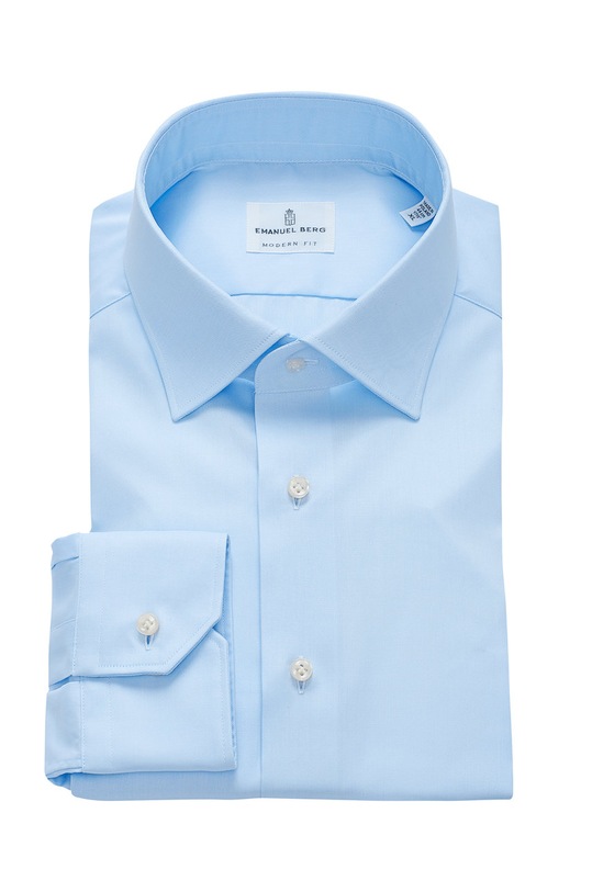 Emanuel Berg - Koszula bawełna niebieski MF.MCR37.2.1736