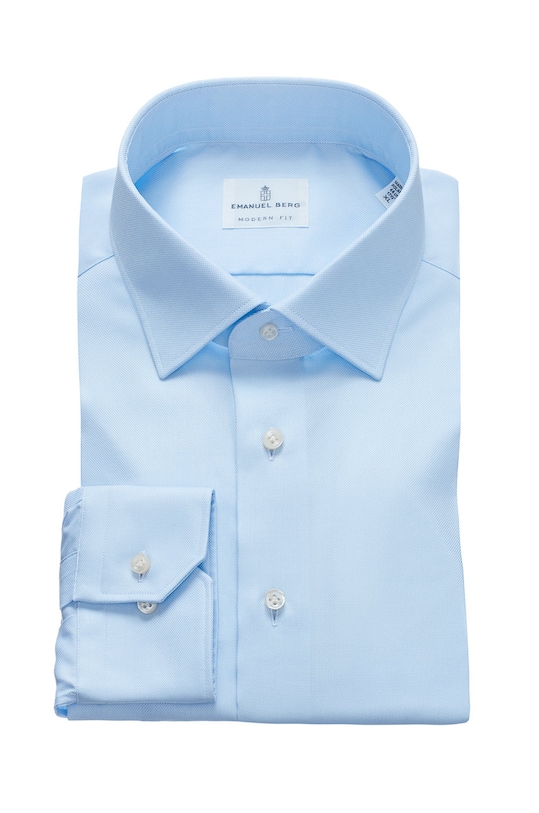 Emanuel Berg - Koszula bawełna niebieski MF.MCR37.2.1708