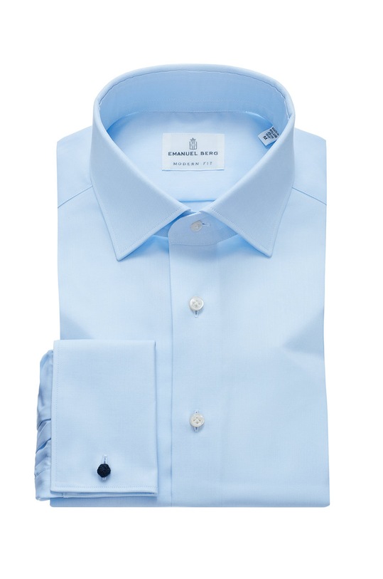 Emanuel Berg - Koszula bawełna niebieski MF.MCR05.2.1736