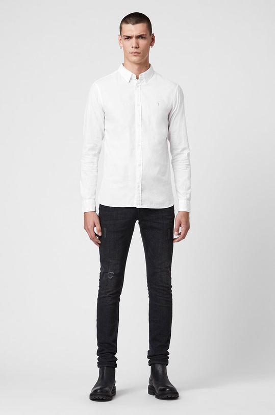 Odzież AllSaints – Koszula REDONDO LS SHIRT MS120F biały