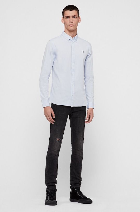 Oblečení AllSaints - Košile Redondo LS Shirt MS120F modrá