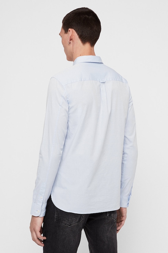 AllSaints - Košile Redondo LS Shirt MS120F modrá