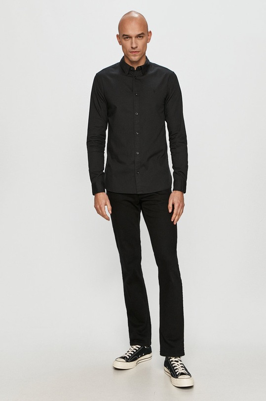 Odzież AllSaints – Koszula REDONDO LS SHIRT MS120F czarny