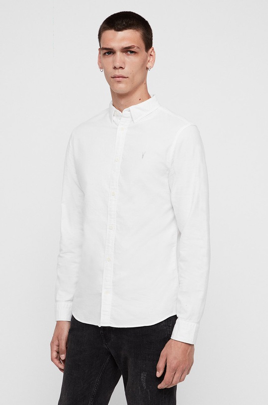 AllSaints – Koszula HUNGTINGDON LS SHIRT biały MS001J