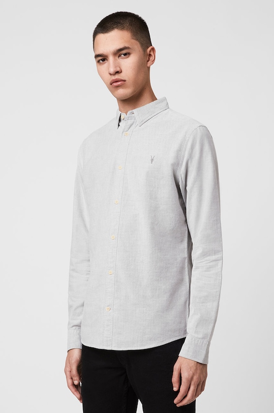 AllSaints – Koszula HUNGTINGDON LS SHIRT szary MS001J