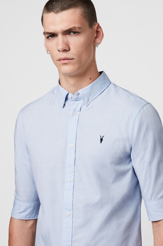 AllSaints – Koszula REDONDO HS SHIRT MS121F niebieski AA00