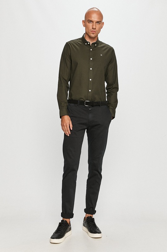 Clean Cut Copenhagen - Košeľa zelená CC1482.Army