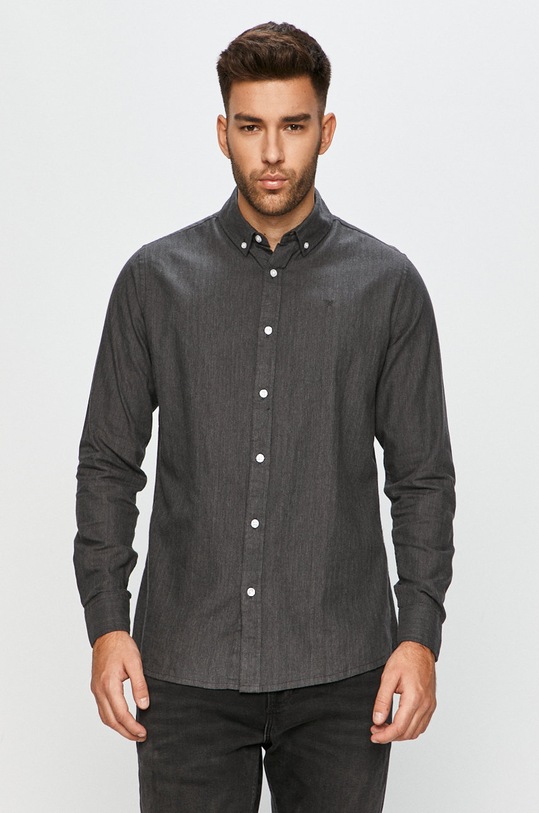 Clean Cut Copenhagen - Koszula bawełniana bawełna szary CC1571.Charcoal