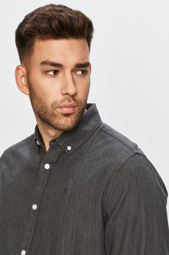 Clean Cut Copenhagen - Koszula bawełniana CC1571.Charcoal szary