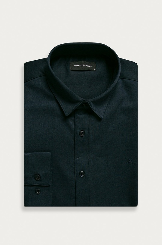 Clean Cut Copenhagen - Camasa lung bleumarin CC1760.Navy02
