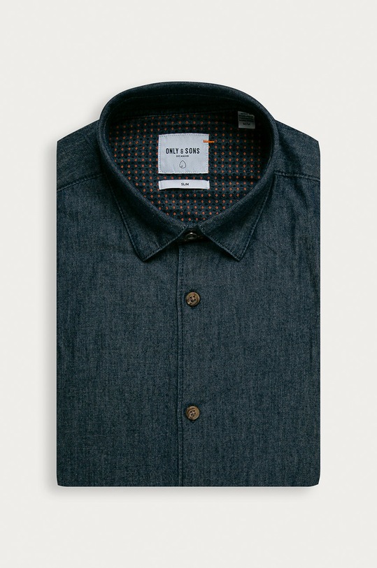 Only & Sons - Džínová košile slim námořnická modř 22015535