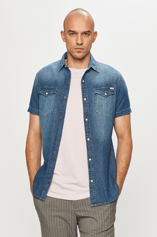 Jack & Jones - Koszula jeansowa 12159371 niebieski