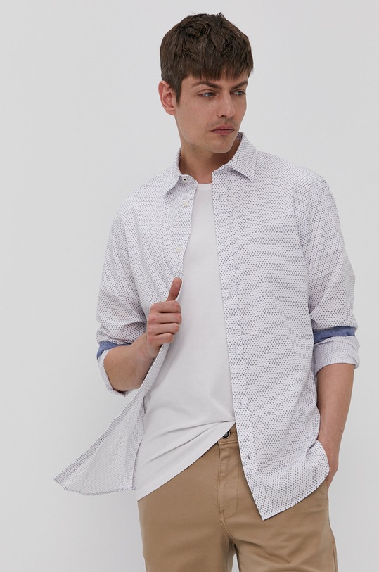 Jack & Jones - Bavlnená košeľa 12173241 biela