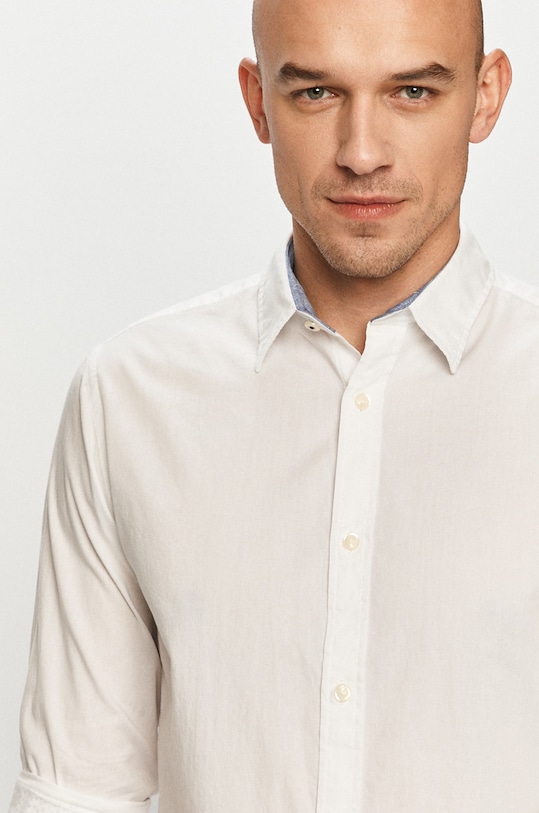 Jack & Jones - Koszula bawełniana wzorzyste biały 12173241