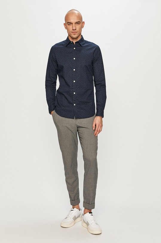 Oblečení Jack & Jones - Bavlněná košile 12173241 námořnická modř