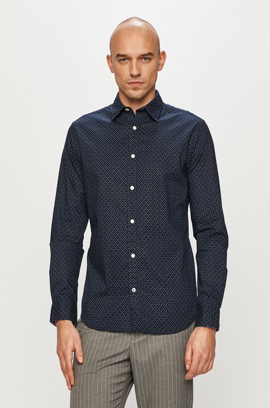 Jack & Jones - Bavlněná košile 12173241 námořnická modř