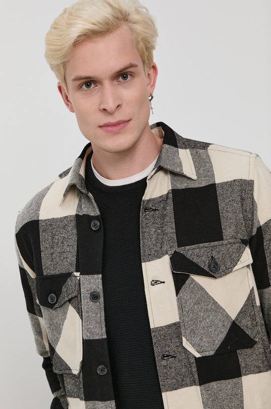 Bavlnená košeľa Only & Sons čierna 22019854