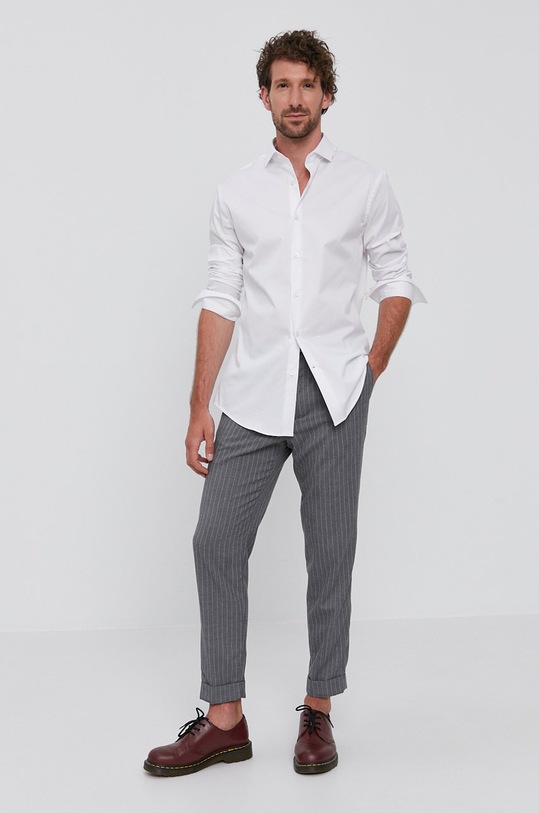 Odzież Tiger Of Sweden Koszula T68997005Z biały