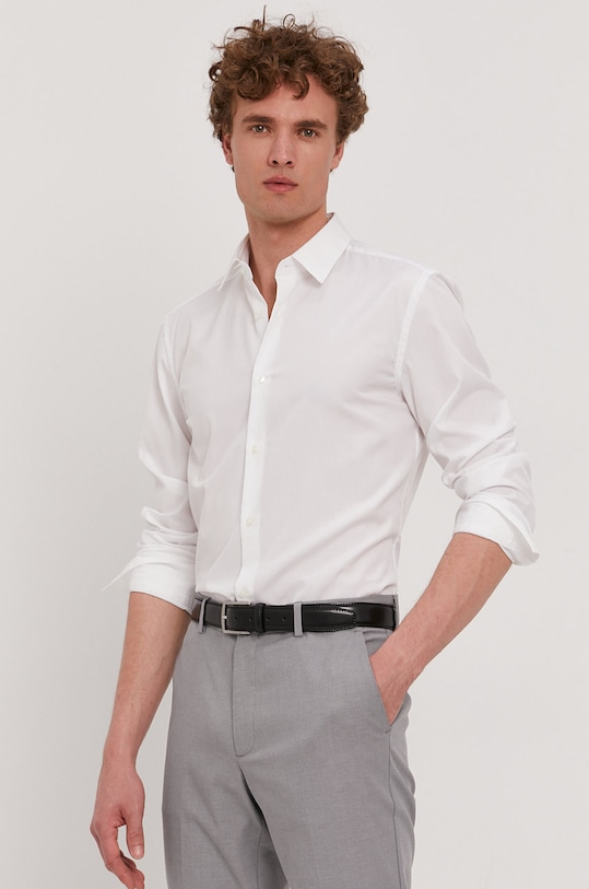 BOSS cămașă din bumbac 50413741.NOS alb