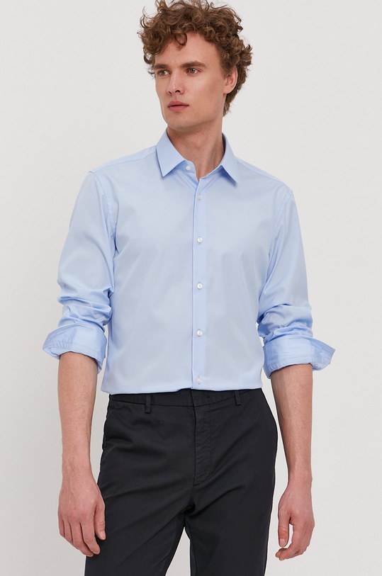 Košile Boss hladký modrá 50413741.NOS