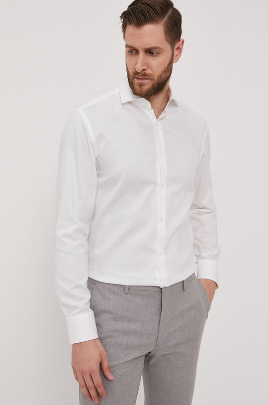 BOSS Koszula bawełniana 50413744.NOS 50413744.NOS biały