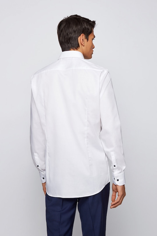 Oblečenie Bavlnená košeľa Boss 50447504.NOS biela