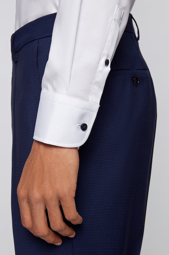 Bavlnená košeľa Boss 50447504.NOS biela