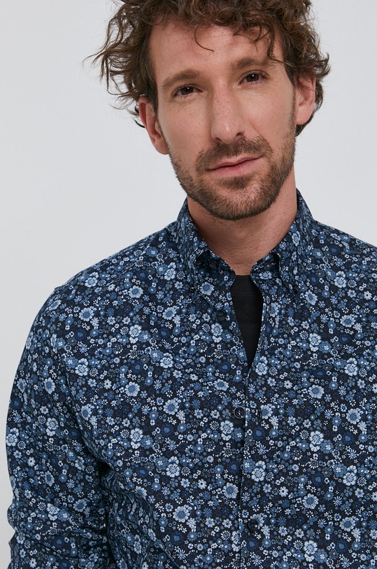 Košile Selected Homme slim námořnická modř 16075610