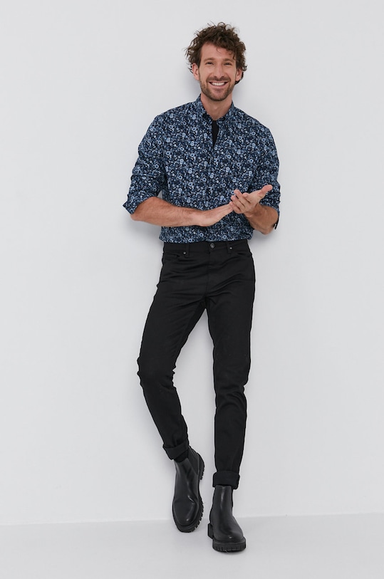 Oblečení Košile Selected Homme 16075610 námořnická modř