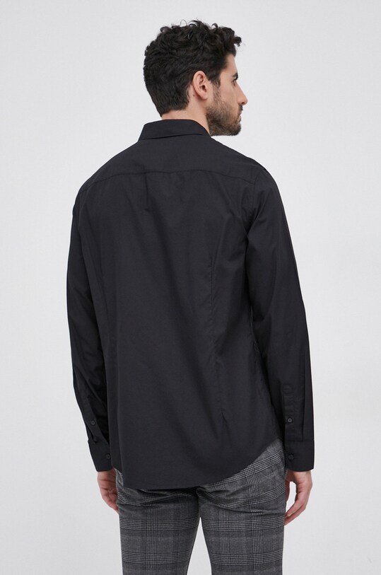 Armani Exchange Cămașă din bumbac negru 8NZCP2.ZNBJZ.NOS