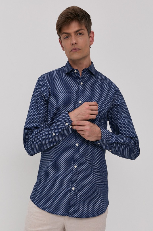Košeľa Jack & Jones tmavomodrá 12183779