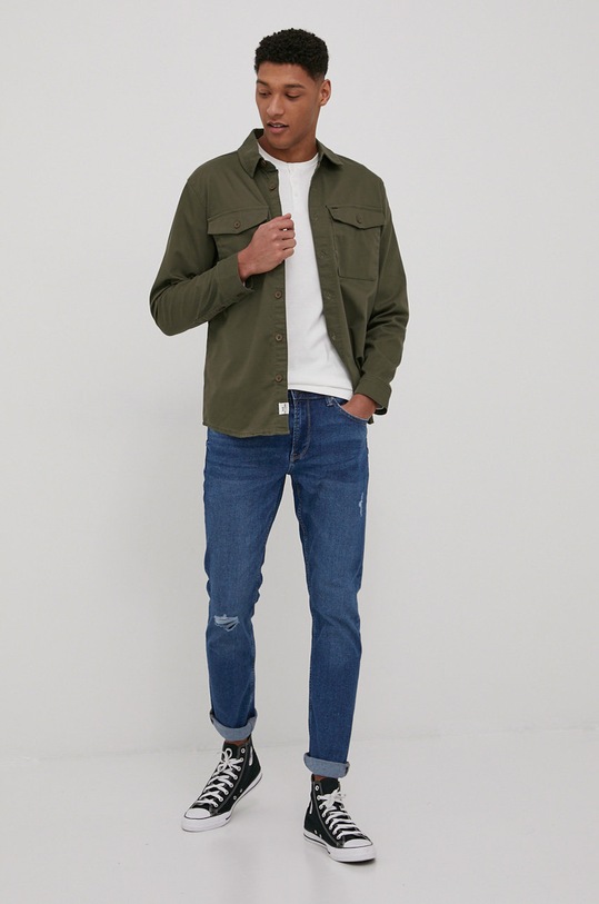 Košile Only & Sons 22021487.OliveNight zelená AA00