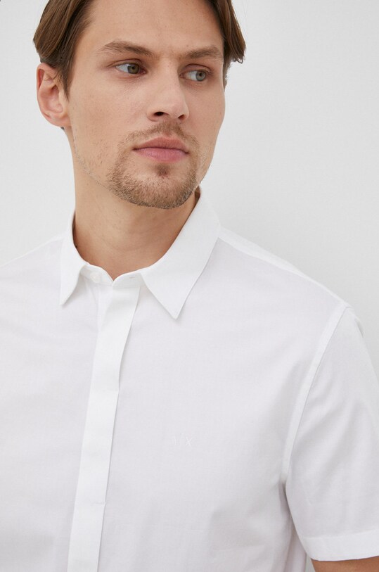 Košeľa Armani Exchange 8NZCBF.ZN10Z.NOS biela