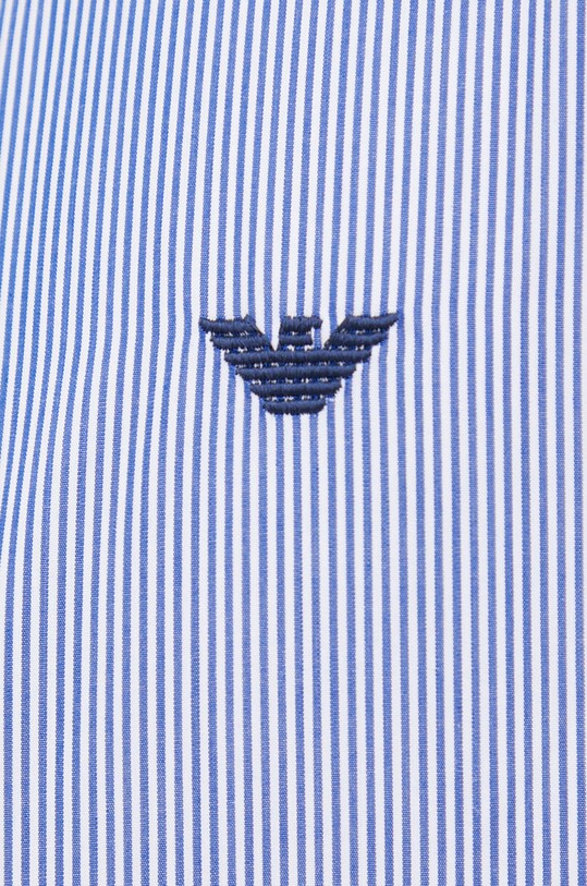 Emporio Armani camicia in cotone 8N1CD4.1NB1Z.NOS blu navy AA00